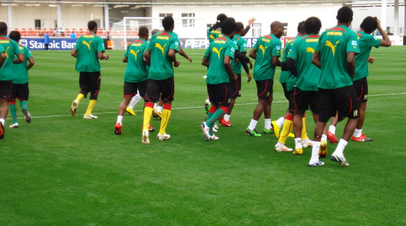 La sélection des Lions Indomptables du Cameroun a l'entrainement