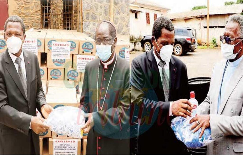 Paul Atanga Nji remet 30.000 masques aux communautés religieuses